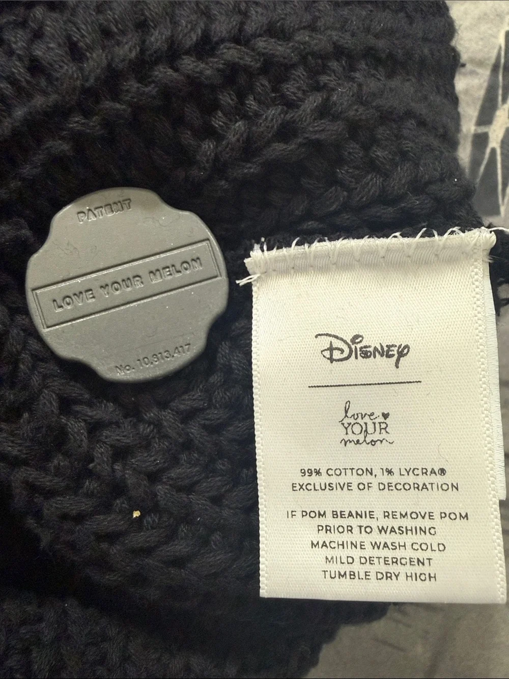 NWOT LOVE YOUR MELON MICKEY MOUSE POM BEANIE